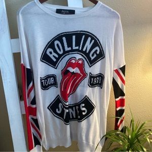 Bershka- Rolling Stones Tour 1978 Loose fitting Sweater